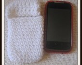 Snug Cozy Crochet Cell Phone Or Ipad  Iphone Holder Keep Yopur Cell Phone Safe
