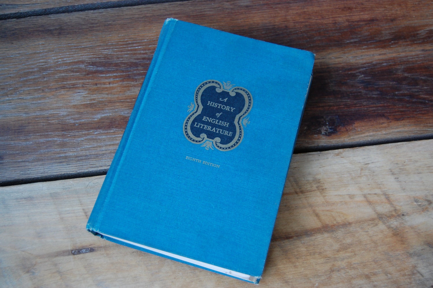 Vintage Copy of The History of English LIterature, Eighth Edition by Fred Millett 1964