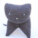 upcycled wool kitten - chaton de laine upcyclée