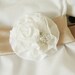Historically inspired Lace, Satin and Cotton COLETTE  DRESS  SET with rose and hydrangea Headband