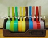 Japanese Washi Masking Tape Set - 10 Rolls in 10 Different Colors - 15mm x 10m (11 Yards)