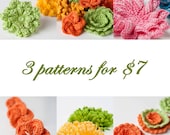 PDF PATTERN - Choose 3 flower or jewelry patterns and save