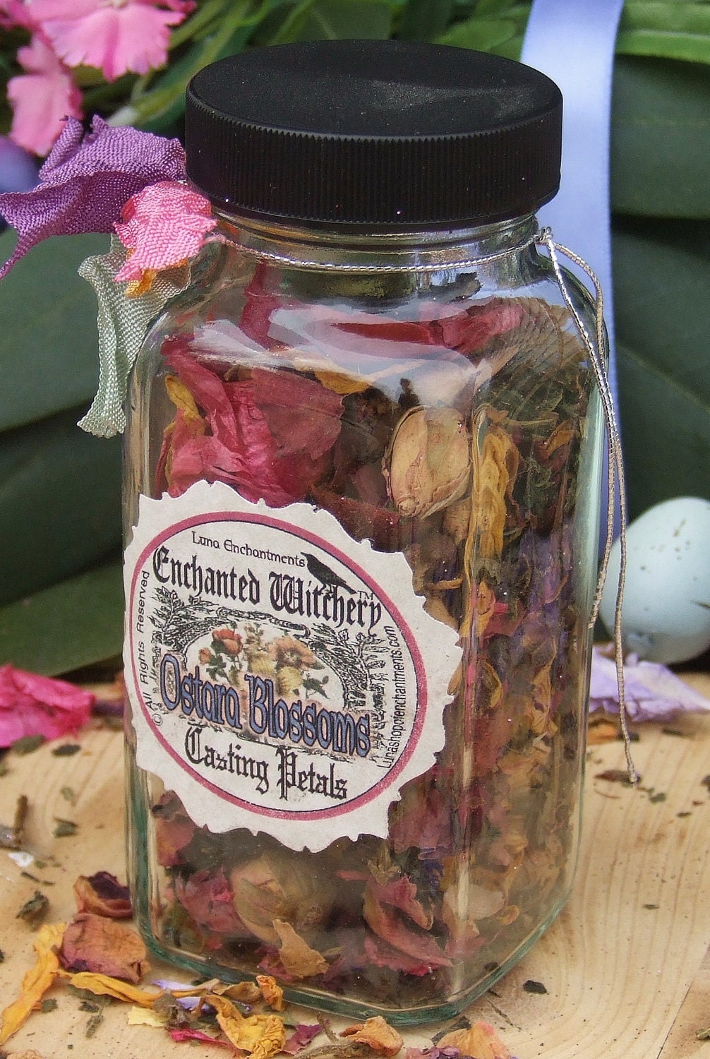 Ostara Blossoms.  Enchanted Witchery Casting Petals. Springs Awakening. Cherry Blossom, Flora.  Spring Rituals