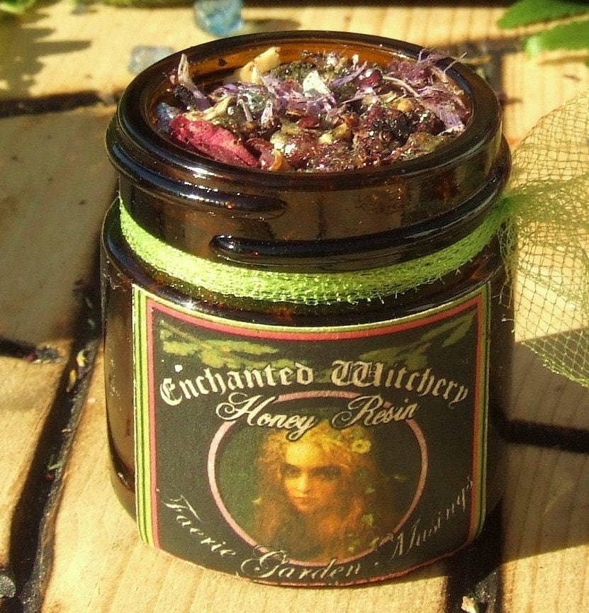 Faerie Garden Musings.  Sweet Honey Resin.  Faerie Garden Magick, Faerie Attraction, Summer Solstice, Nature Spirits.  Enchanted Witchery