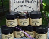 Seven Witches Resins Set.  Moon Magick, Protection, Sacred Altar, Binding. Natural Hard Woods, Saps, Honey,  Herbs & Botanicals.