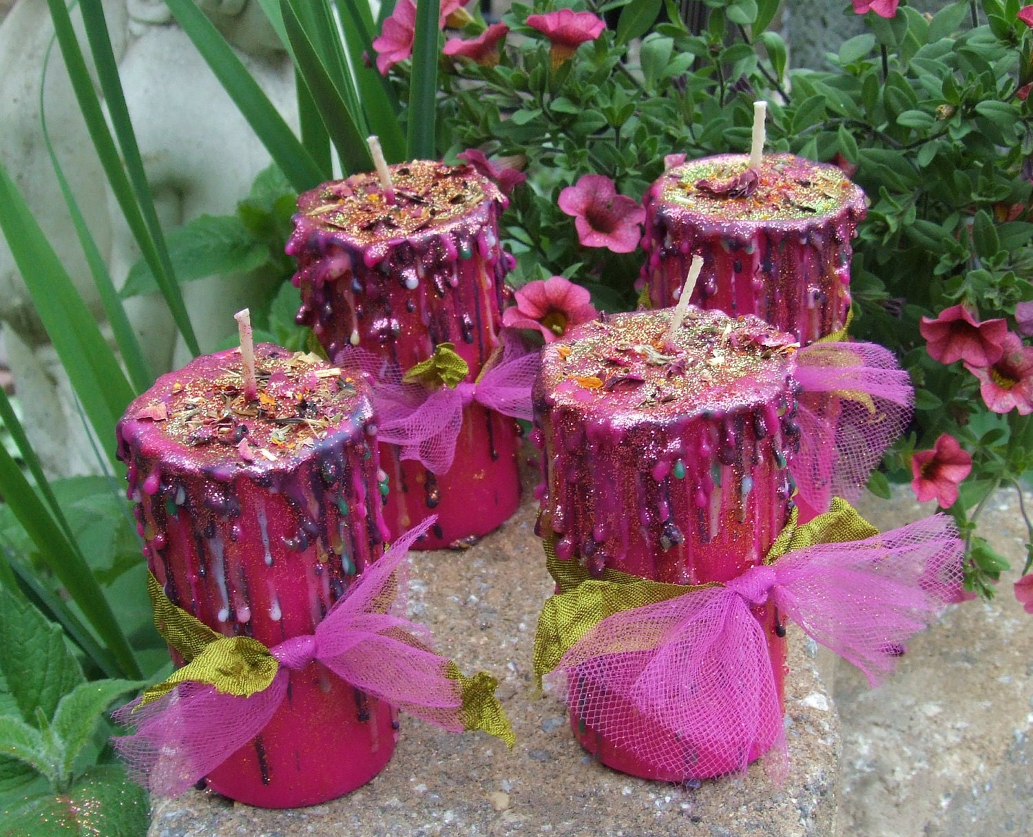 Merry Musings. Beltane. Enchanted Witchery Candle 2x3 Pillar. Faerie Dance, Divination, Fertility, Abundance, Nature Spirits, Wicca. May Day