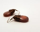 Kaie Purple Agate Tear Drop Earrings