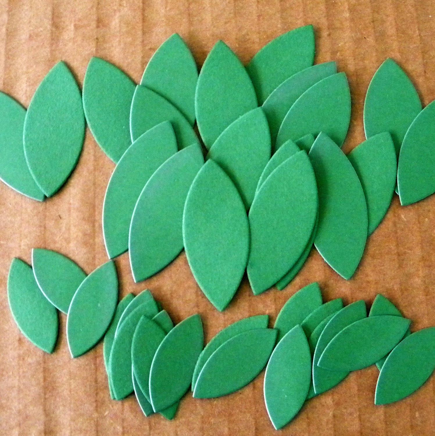 Die Cut set of 40 Leaves 2 sizes for flowers