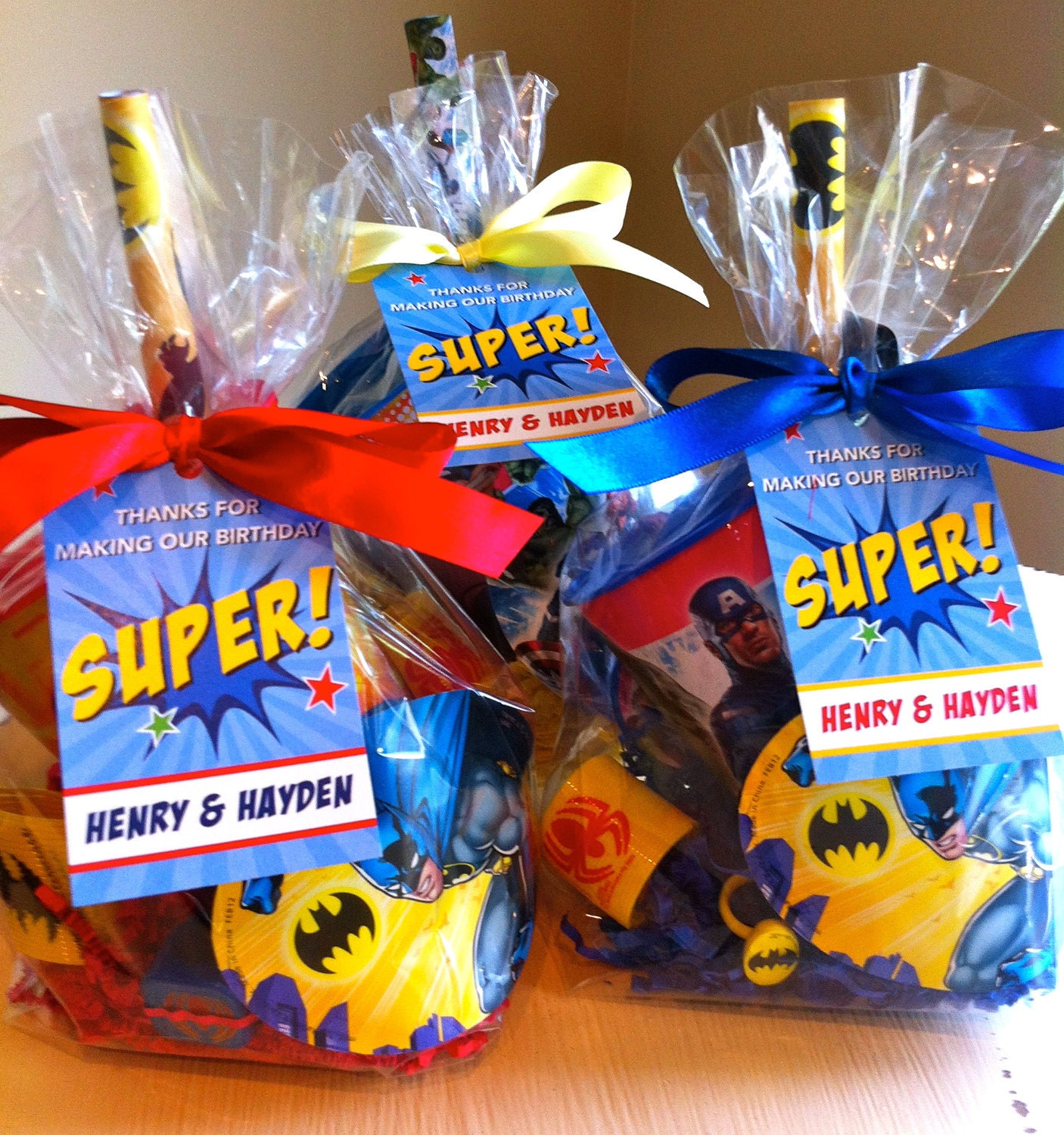 Superhero favors