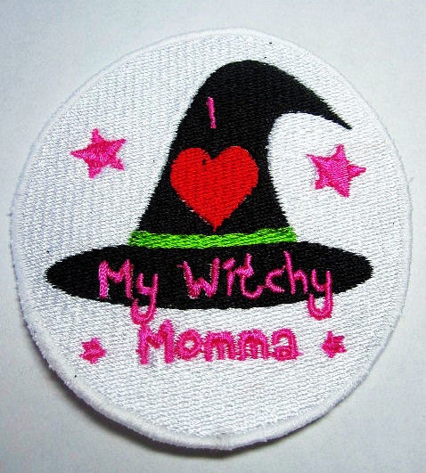I (Heart) My Witchy Momma Patch