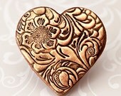 Gold or Silver Vintage Heart Wedding Cookie Favors - 50th Golden 25th Silver Anniversary // 1 doz. // Wedding Shower // Bridal Shower