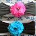 Newborn to Toddler Stretchy Nylon Headband with Flower--Choose Your Colors