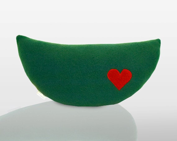 Watermelon Pillow With Heart On Back