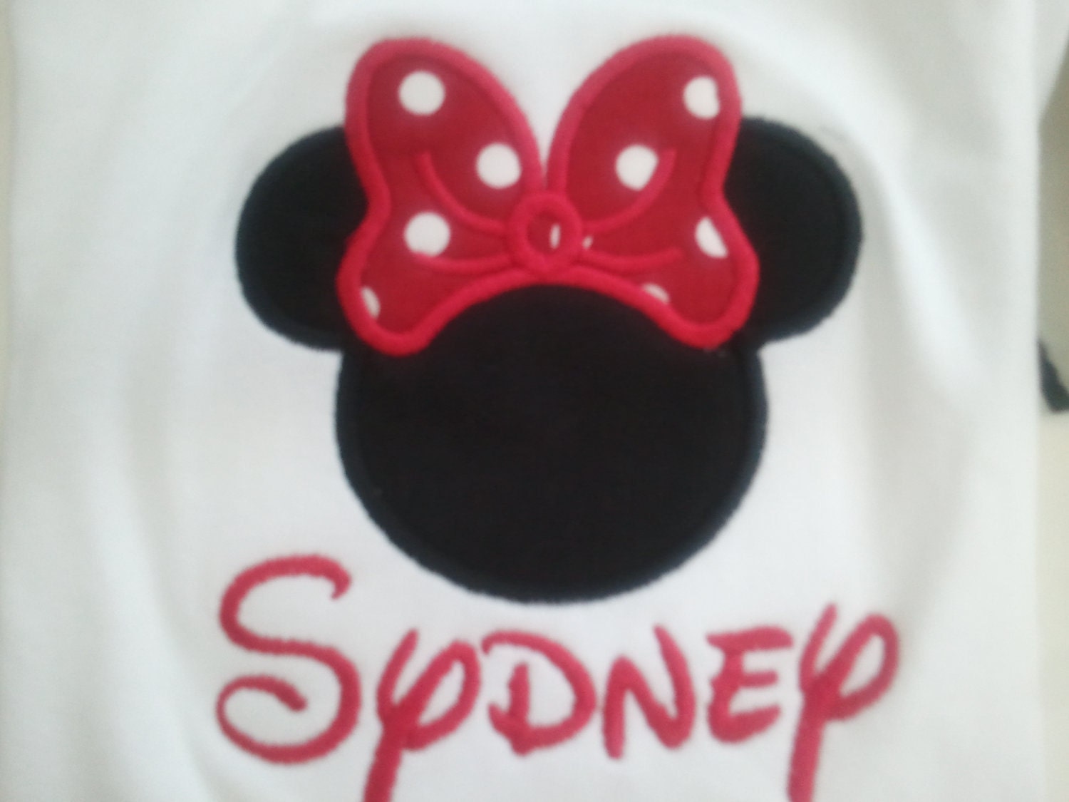 Kids Personalized/Monogrammed Minnie Mouse T-shirt