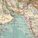 Asia Antique Map 1912 Stieler