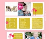 Pop Blooms - Business Marketing Kit PSD Photoshop Templates Photographers Boutiques INSTANT DOWNLOAD
