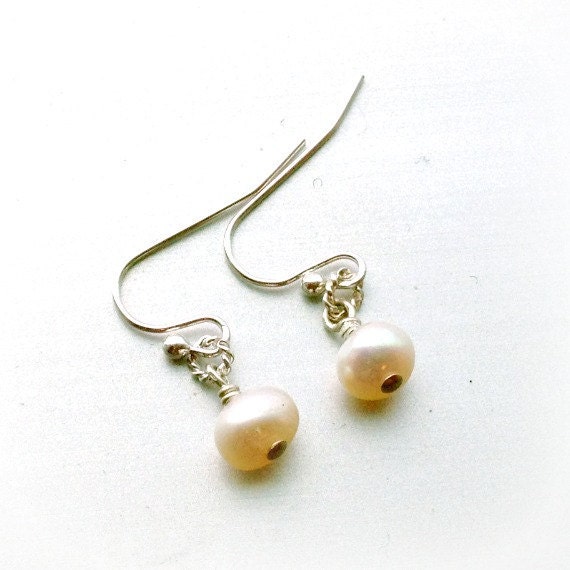 Childrens Pearl Earrings Wedding Jewellery First Communion Flower Girl Sterling Silver Jewelry Fresh Water Pearls Gemstone Traditional