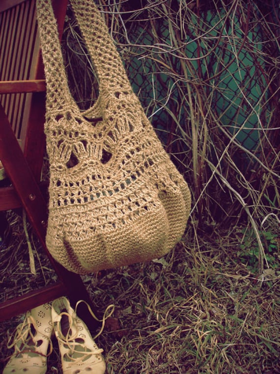 Hobo tote bag beige eco-friendly fashion gift idea for her mom girl