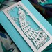 Laser cut belly band - "Art Deco Peacock"