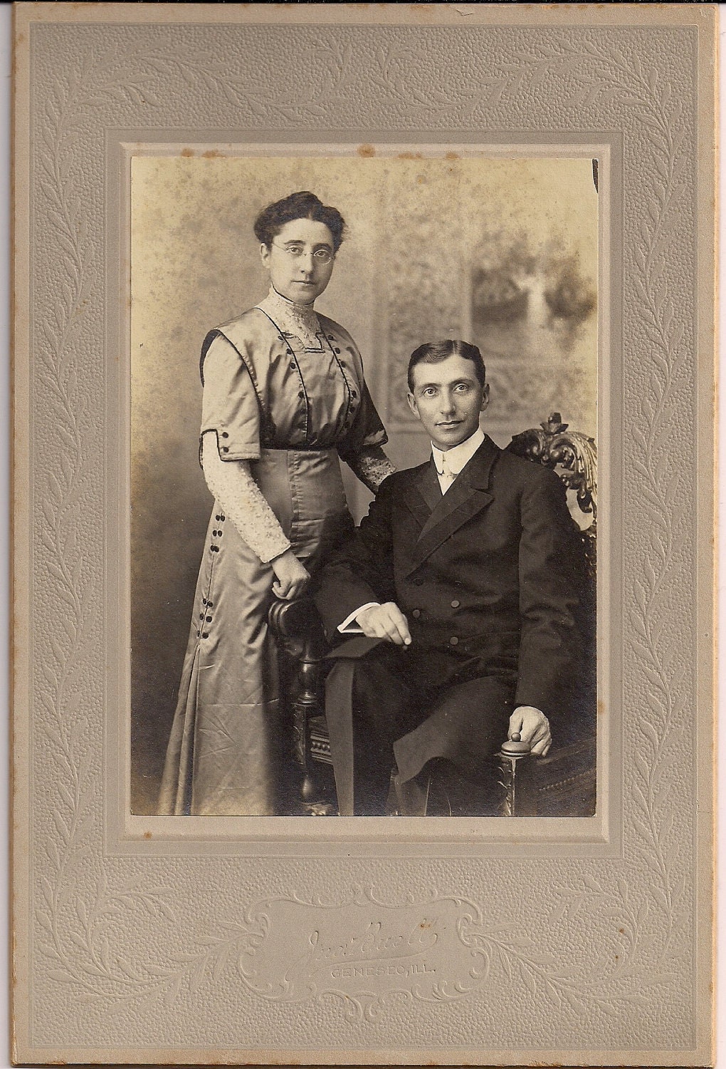 Vintage/ Antique Cabinet photo of a beautiful couple