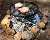 Compact portable outdoor BBQ, use over wood or charcoal,  MADE to ORDER