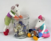 Mischievous Mice - knitted toy mouse - INSTANT DOWNLOAD - PDF email knitting pattern - ePattern