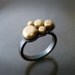RESERVED for Suzanne: Pebble Ring - 14k Gold and Sterling Silver - OOAK