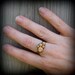 RESERVED for Suzanne: Pebble Ring - 14k Gold and Sterling Silver - OOAK