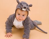 Halloween Handmade  Mouse Baby Costume, Toddler Costume, Kids Costume