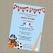 Sports themed baby shower invitation, All Star Invite, MVB, digital, printable file