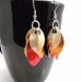 Dragon Scale Chainmail Earrings Fire Dragon Cluster