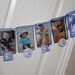 Photo Banner - 1st Birthday Boy (Blue and Brown Polka Dots)