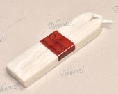 2 Sticks Packed Pearlized Color Flexible Sealing Wax with Wick -  Pearl (Buy 6 Packs plus "FREE GIFT")