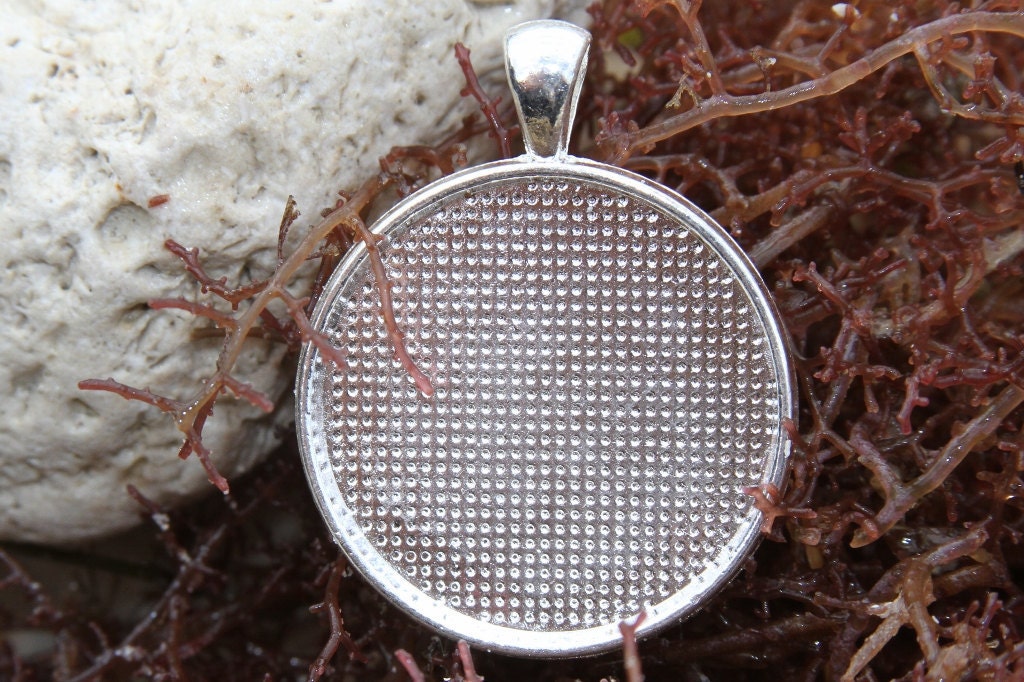 Glass Round Pendant Vomiting Unicorn Weird Cool Funny LEAD FREE Silver Bezel