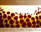 XLarge gallery wrap canvas Original Contemporary   oil/acrylic  Impasto Nature painting by Nicolette Vaughan Horner