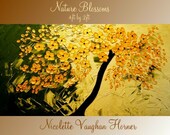 XLarge gallery wrap canvas Original Contemporary   oil/acrylic  Impasto Nature  painting by Nicolette Vaughan Horner