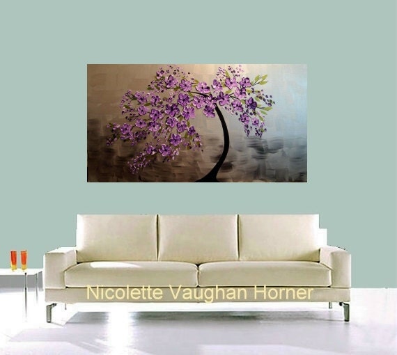 XLarge gallery wrap canvas Original Contemporary   oil/acrylic  Impasto Nature painting by Nicolette Vaughan Horner