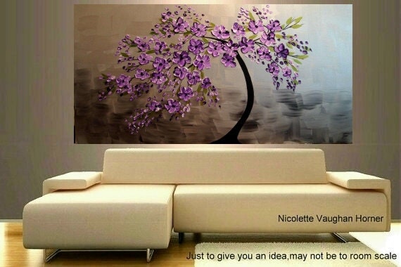 XLarge gallery wrap canvas Original Contemporary   oil/acrylic  Impasto Nature painting by Nicolette Vaughan Horner