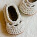 Crochet Pattern - Baby shoe Yoke Ballet Slipper PDF sizes Pattern number 109 - Instant Download
