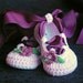 Crochet Pattern Ballerina Baby Booties PDF  - Pattern number 202 Instant Download