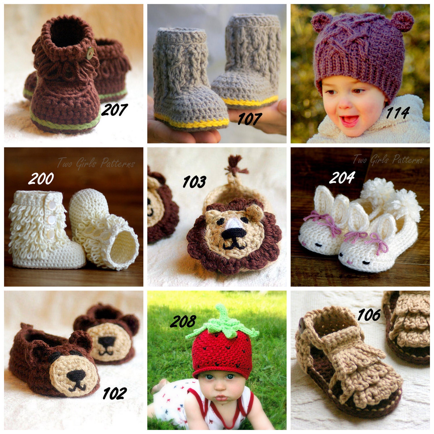 Crochet pattern Any 4 Patterns for 17.00 crochet pattern