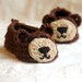 Crochet Pattern for Baby Booties  - Baby Bear House Slippers Pattern number 102 - Instant PDF Download