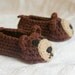 Crochet Pattern for Baby Booties  - Baby Bear House Slippers Pattern number 102 - Instant PDF Download