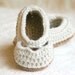 Crochet Baby Booties Pattern For Baby Yoke Ballet Slipper - PDF Instant Download - Crochet Pattern Pattern number 109