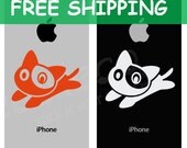 Removable iPhone 5/4 decal FREE SHIPPING, iPhone decals, iPhone stickers, skins (can be resized to fit any phone for FREE) (sku036)