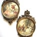 Beautiful Pair of Vintage Syroco Framed Pictures - Classic Romantic Scenes