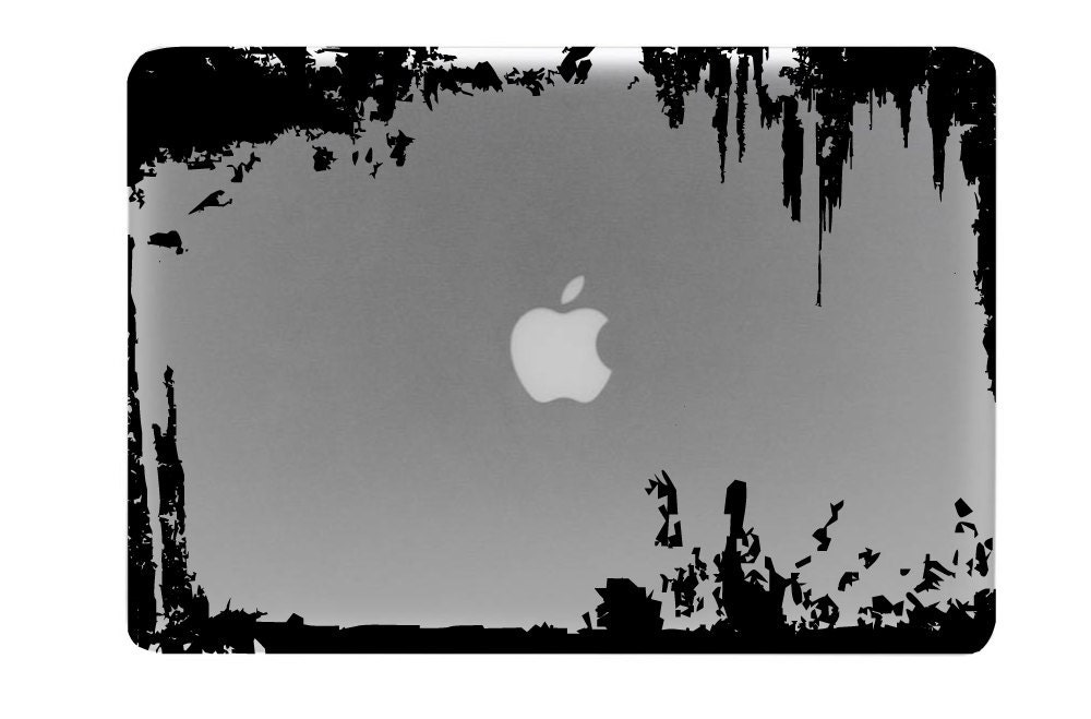 Grunge Macbook Decal / Macbook Sticker / Laptop Decal