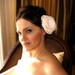 Bridal Flower Off White or Ivory Cream Hair Clip French Netting Feathers Wedding Accessories