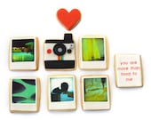 valentines photos and message cookie gift box (8 cookies)