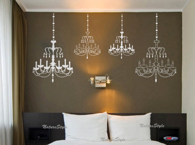 Chandelier -Vinyl Wall Decal,Sticker,Nature Design baby room decal wall decal nursery decal